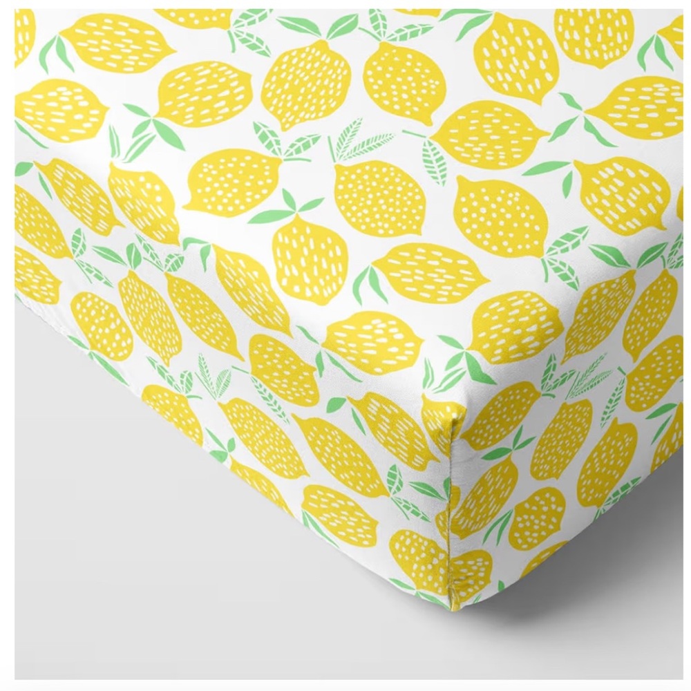 Little Sleepies Lemons Crib Sheet GUC
